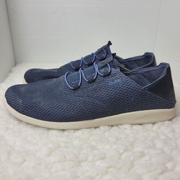 Olukai AlapaLi Mens Size 12 Navy Blue Mesh Low  Slip On Sneaker Shoes main image 7